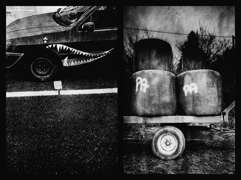 Doppelgänger, Manu Jougla, Simon Vansteenwinckel, Morvan, éditions Le Mulet, rural, sauvage, noir et blanc, trash, street photo, Frédéric Martin, 5ruedu, livre photo, chronique, 